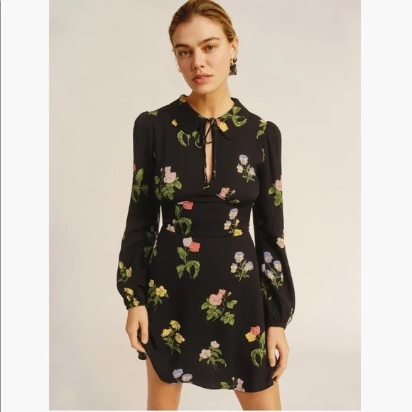 NEW Reformation Will Dressn in Night Bloom - Picture 1 of 8